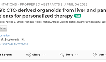 知识科普 | 个性化医学迈向新一步:患者衍生的CTC类器官为个性化癌症治疗揭示了新路径